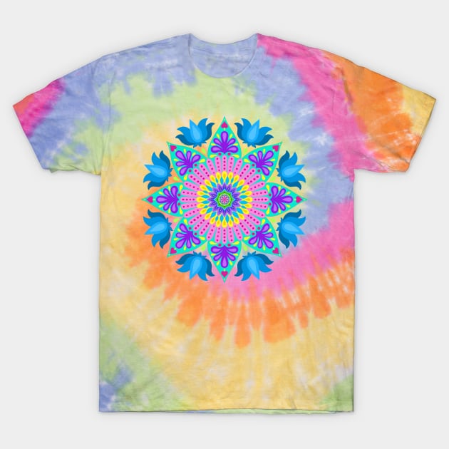 Lotus Mandala T-Shirt by SoozieWray